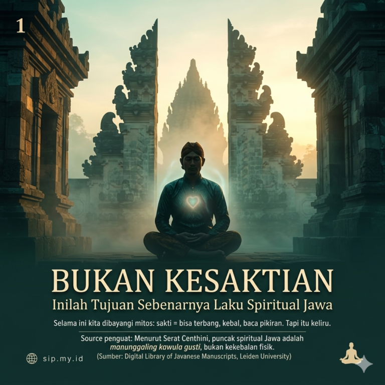 Bukan Kesaktian, Inilah Tujuan Sebenarnya Laku Spiritual Jawa