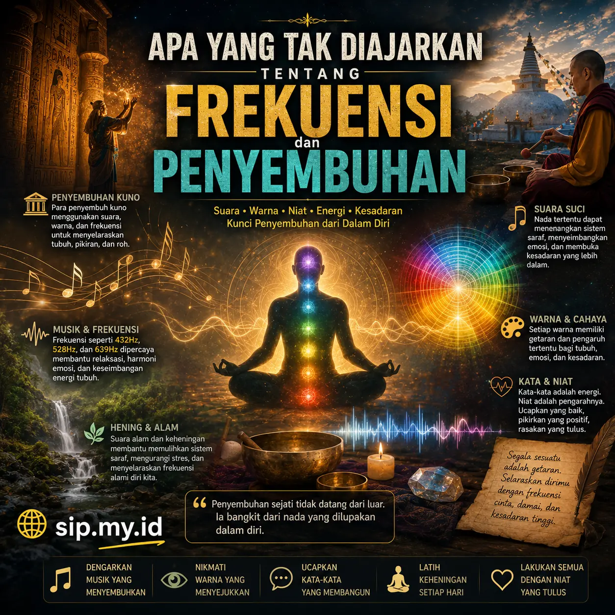 Apa yang Tak Diajarkan tentang FREKUENSI dan PENYEMBUHAN