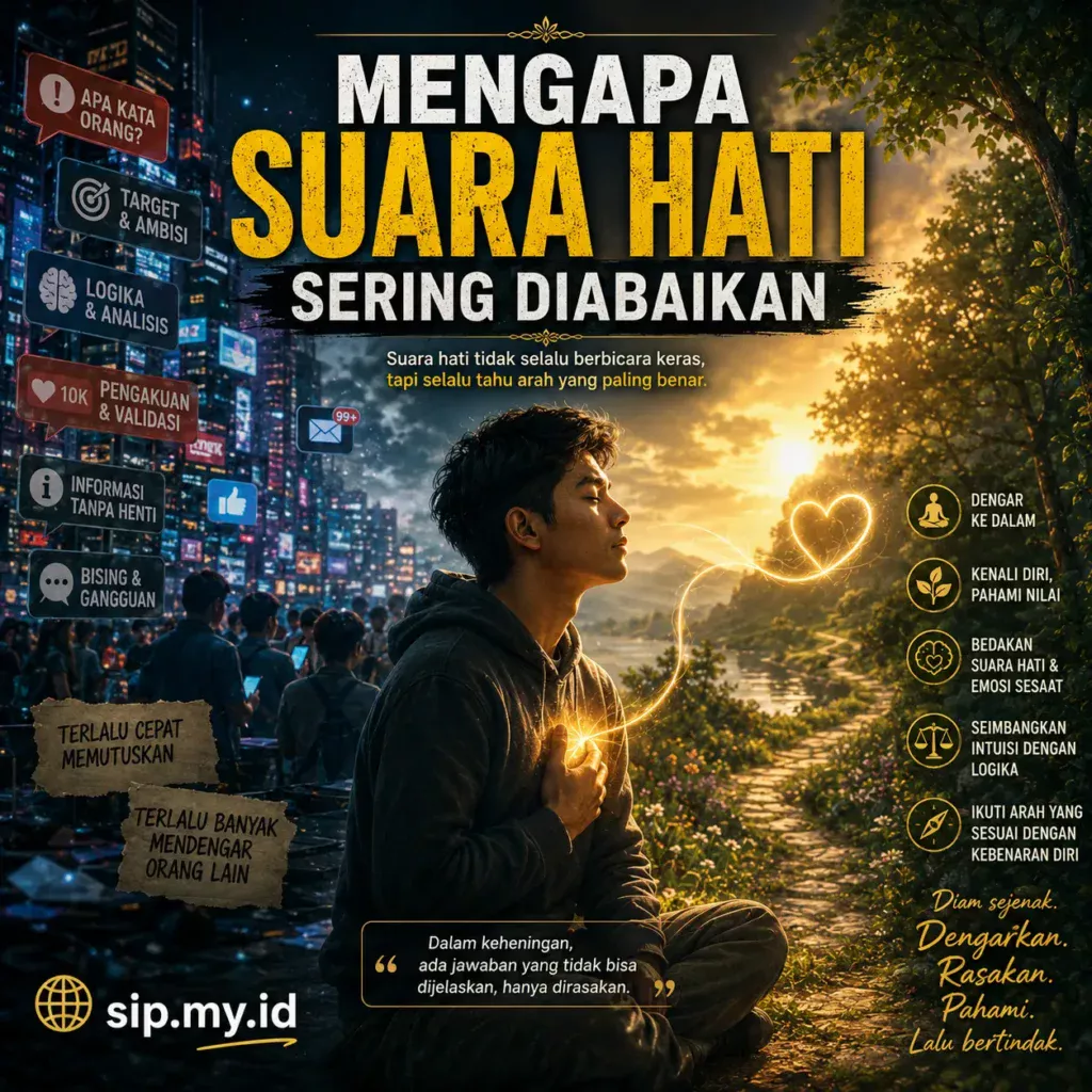 Mengapa SUARA HATI Sering Diabaikan
